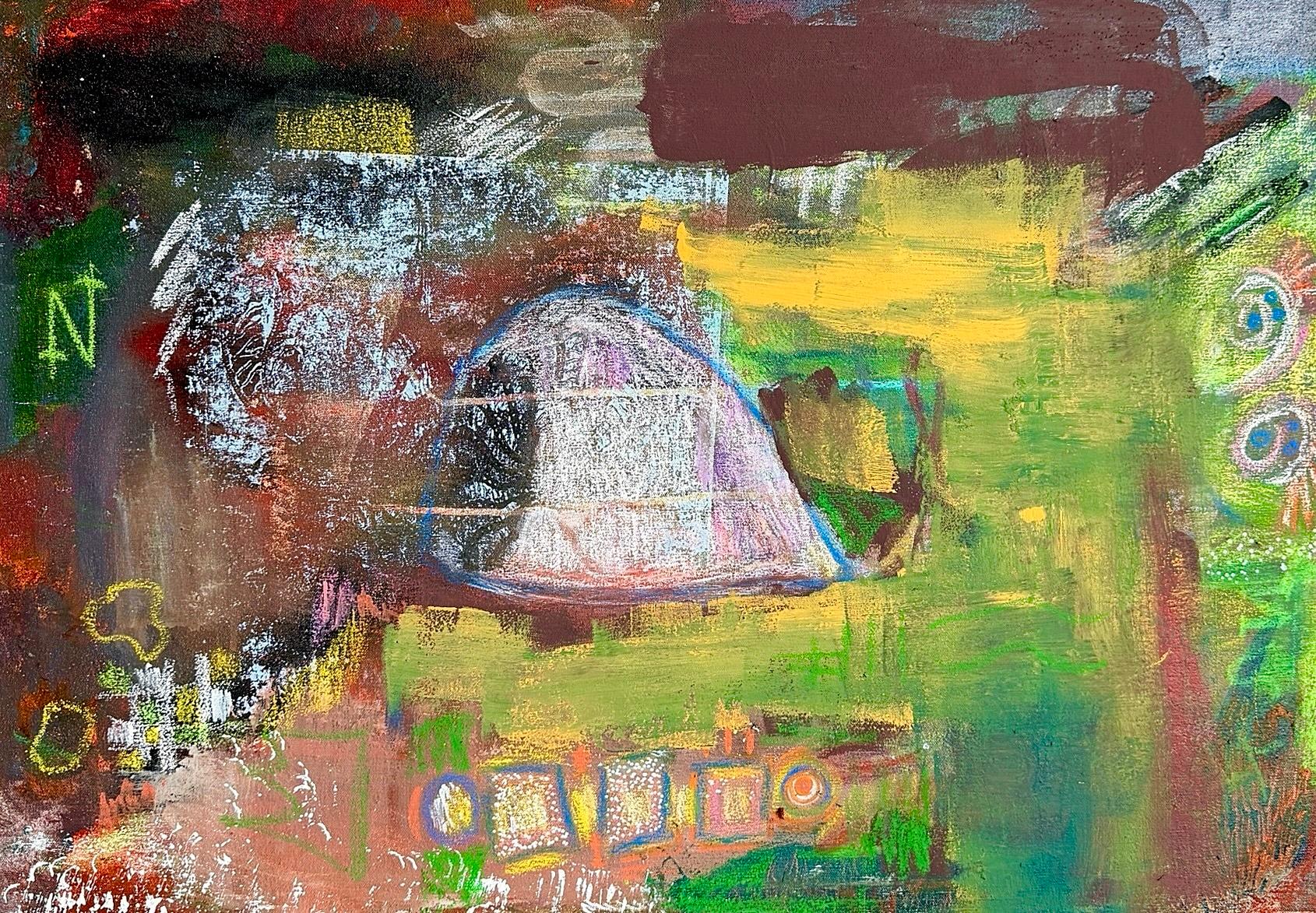 OVERTHINKING, 2026, Acrylic Mixed Media on Canvas by Jason Garland Jr.
