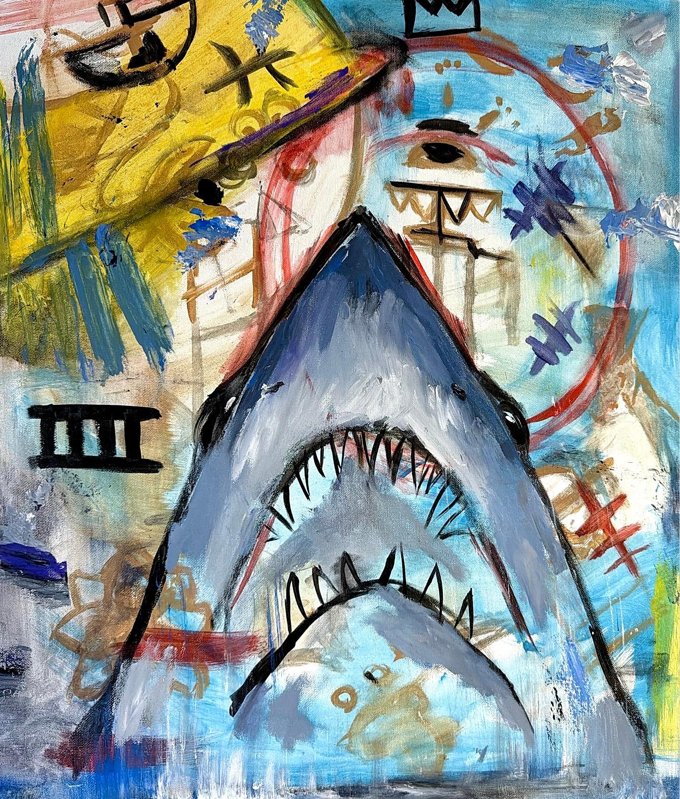 JAWS, 2025, Acrylic on canvas by Jason Garland Jr.