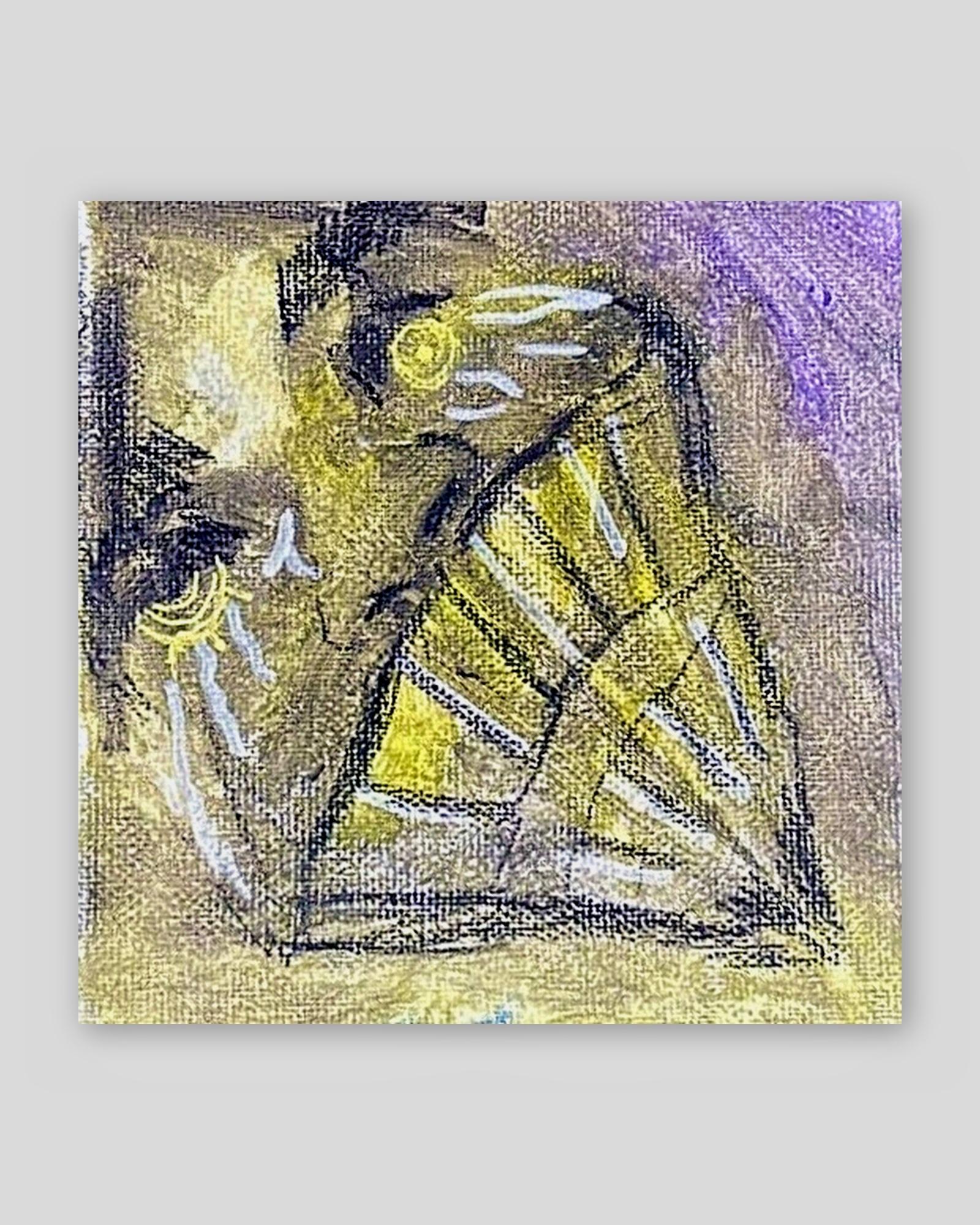 CRAZY EYES (Mini Canvas), 2025, Acrylic on canvas by Jason Garland Jr.
