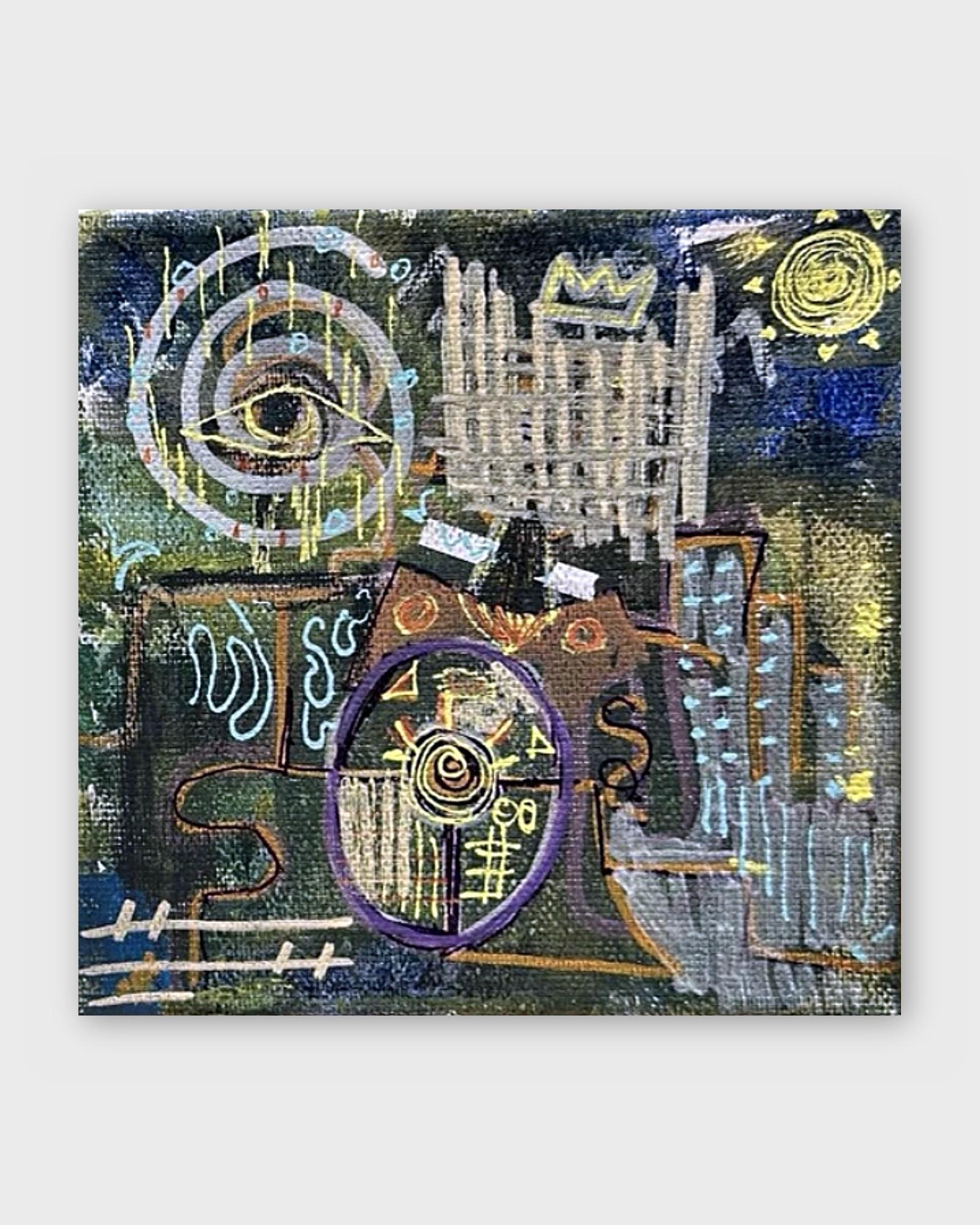 5th DIMENSION (Mini Canvas), 2026, Acrylic on canvas by Jason Garland Jr.