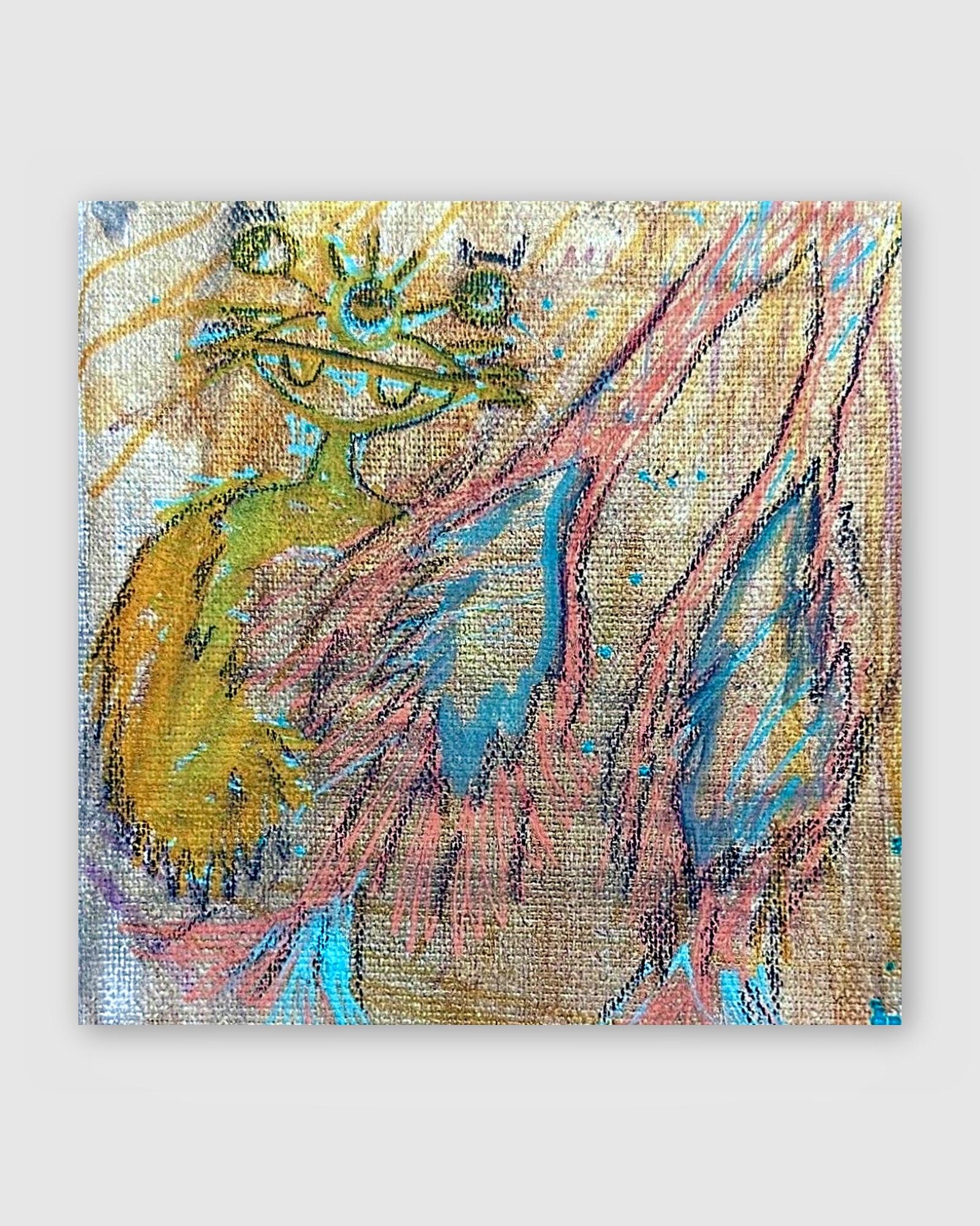 4TH OUTERWORLD (Mini Canvas), 2025, Acrylic on canvas by Jason Garland Jr.