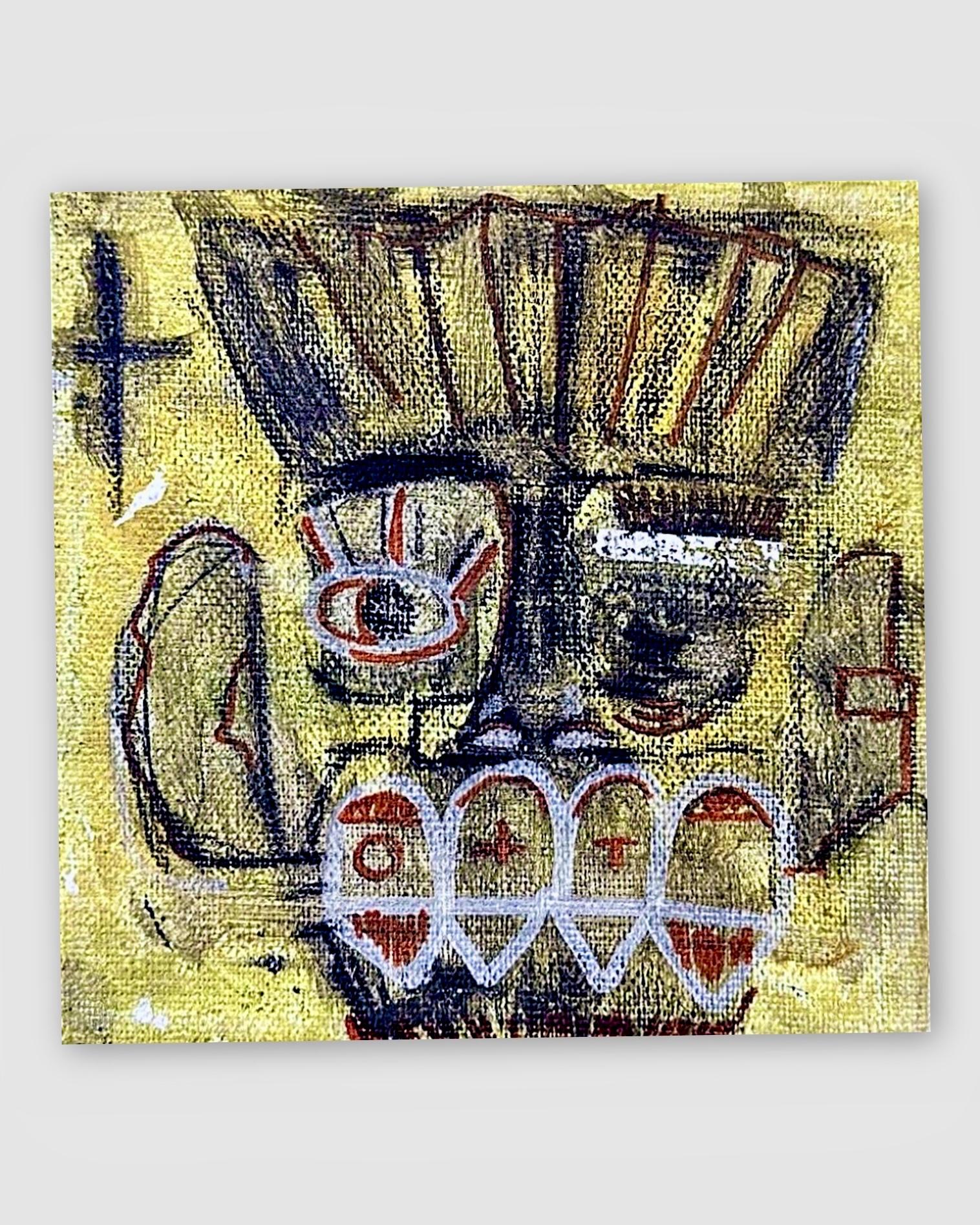 STRAIGHT JACKET (Mini Canvas), 2026, Acrylic by Jason Garland Jr.